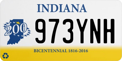 IN license plate 973YNH