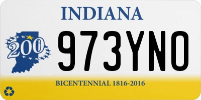 IN license plate 973YNO