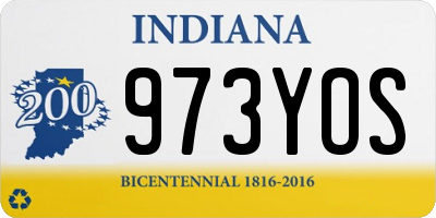 IN license plate 973YOS