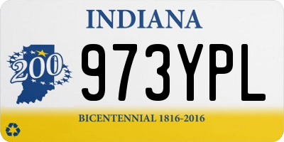 IN license plate 973YPL