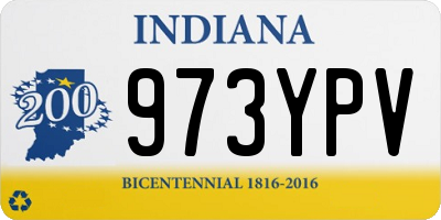 IN license plate 973YPV