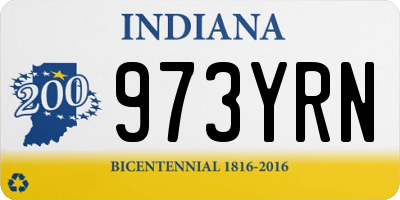 IN license plate 973YRN