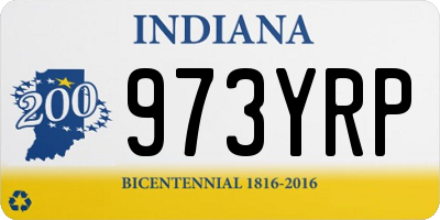 IN license plate 973YRP