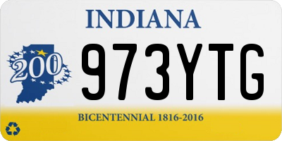 IN license plate 973YTG