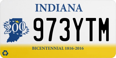 IN license plate 973YTM