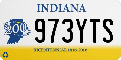 IN license plate 973YTS