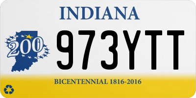 IN license plate 973YTT