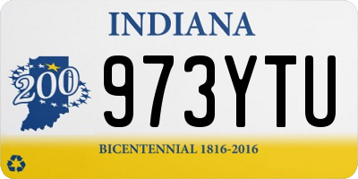 IN license plate 973YTU