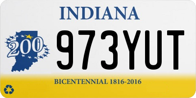 IN license plate 973YUT