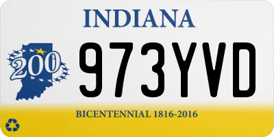 IN license plate 973YVD