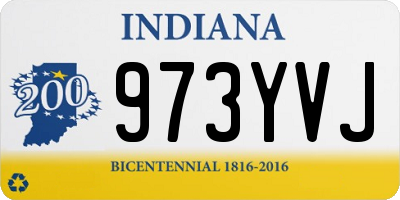 IN license plate 973YVJ