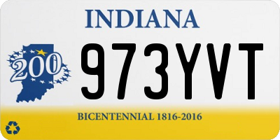 IN license plate 973YVT