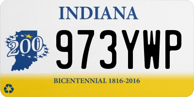 IN license plate 973YWP