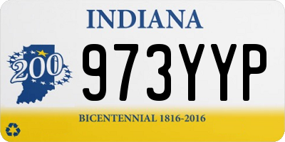 IN license plate 973YYP