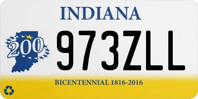 IN license plate 973ZLL