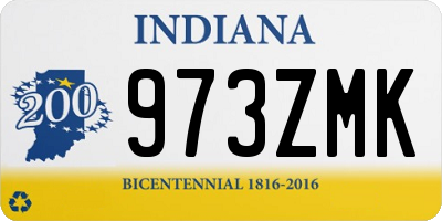 IN license plate 973ZMK