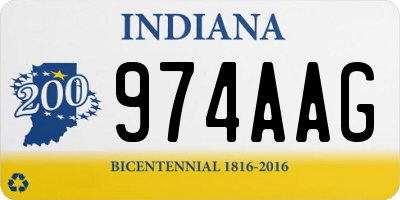 IN license plate 974AAG