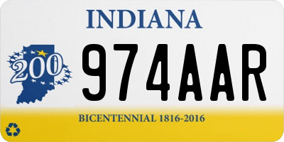 IN license plate 974AAR