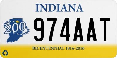 IN license plate 974AAT