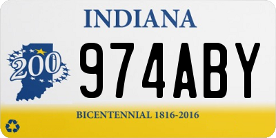 IN license plate 974ABY