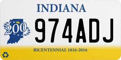 IN license plate 974ADJ