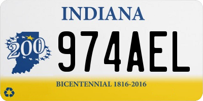 IN license plate 974AEL