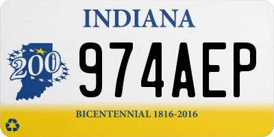 IN license plate 974AEP