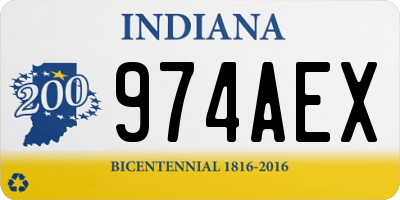 IN license plate 974AEX
