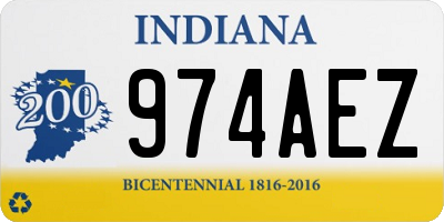 IN license plate 974AEZ