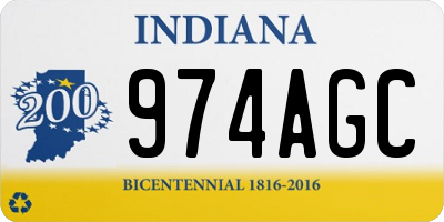 IN license plate 974AGC