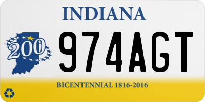 IN license plate 974AGT