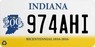 IN license plate 974AHI