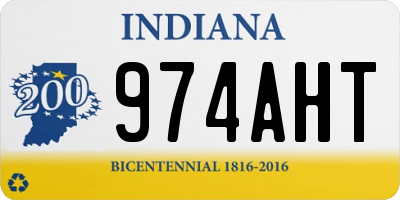 IN license plate 974AHT