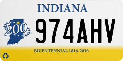 IN license plate 974AHV