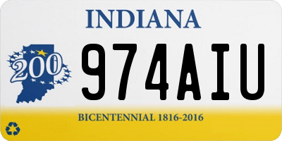 IN license plate 974AIU