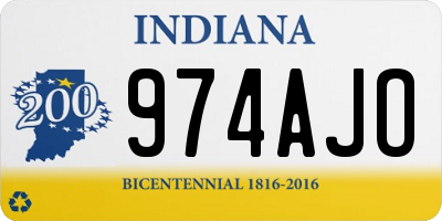 IN license plate 974AJO
