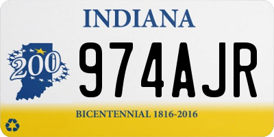 IN license plate 974AJR