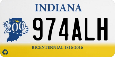 IN license plate 974ALH