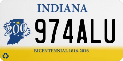 IN license plate 974ALU