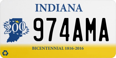 IN license plate 974AMA