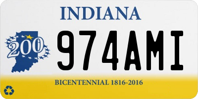 IN license plate 974AMI