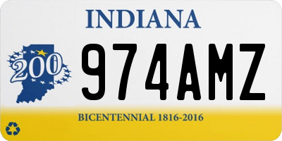 IN license plate 974AMZ