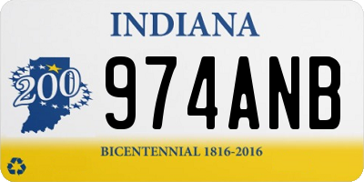 IN license plate 974ANB