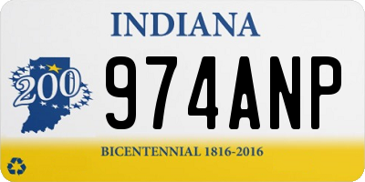 IN license plate 974ANP