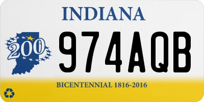 IN license plate 974AQB