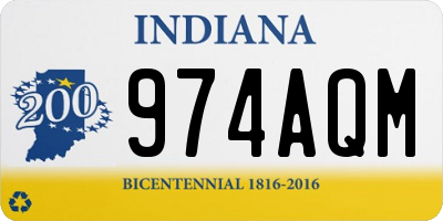 IN license plate 974AQM