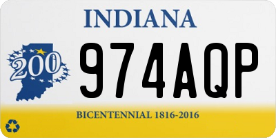 IN license plate 974AQP