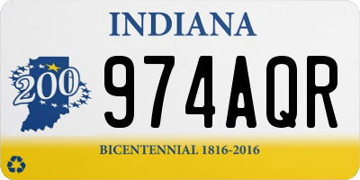 IN license plate 974AQR