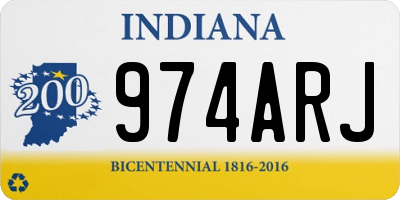 IN license plate 974ARJ