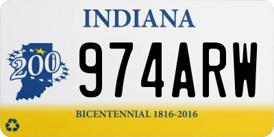 IN license plate 974ARW